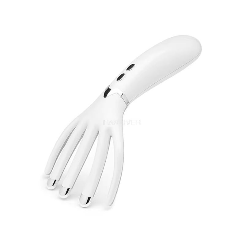 Rechargeable/battery style mini massager multi-function heating massager head electric portable massage comb vibration