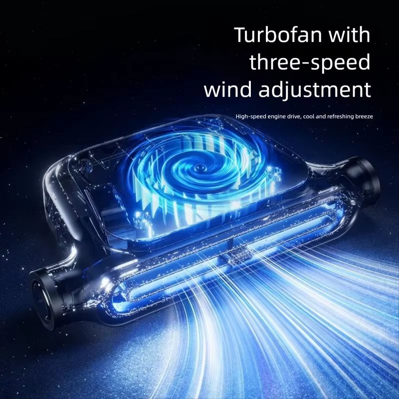 2026 New Style Car Seat Fan USB Charging High Power Backrest Pillow Car Fan Essential for Summer