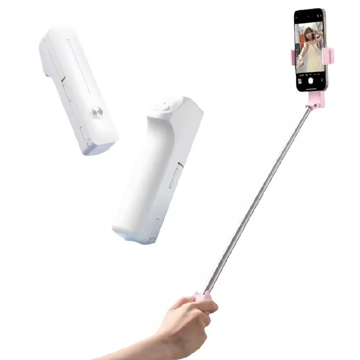 Mini Bluetooth Selfie Stick, 360° Rotating Foldable Phone Stand for Live Streaming & Phone Photography (Universal Compatibility)