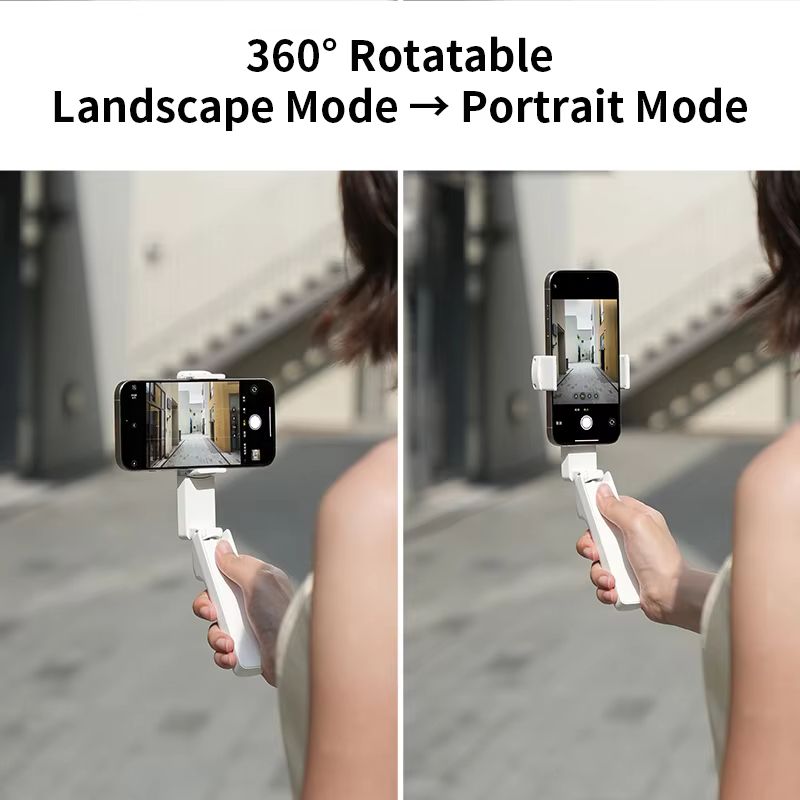 Mini Bluetooth Selfie Stick, 360° Rotating Foldable Phone Stand for Live Streaming & Phone Photography (Universal Compatibility)