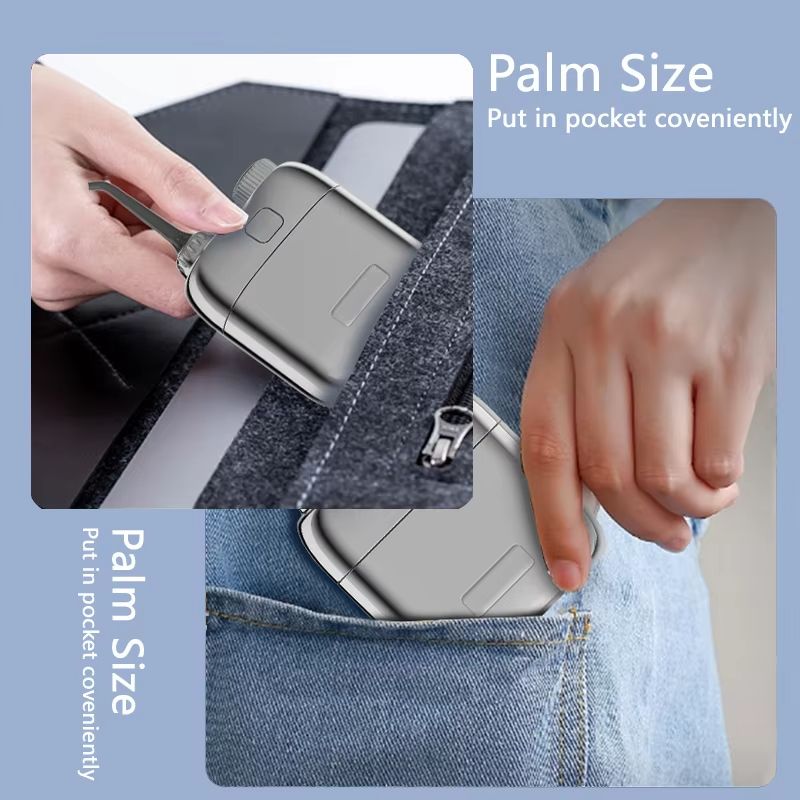 YUESI Mini Electric Water Flosser Convenient For Travel Portable Teeth Cleaner 2 Jet Tip 4 Modes Irrigator Dental Teeth Clean