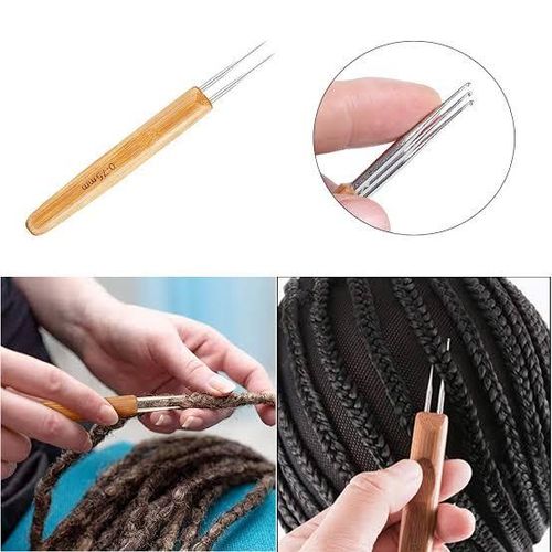 Dreadlocks Crotchet With Double Hooks Interlocking Crochet Needle