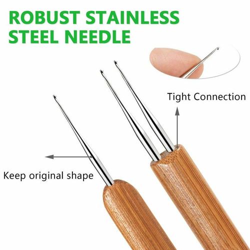 3 Pieces Dreadlocks Crotchet Hooks Needles Set