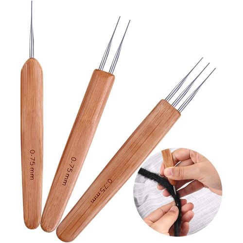 3 Pieces Dreadlocks Crotchet Hooks Needles Set