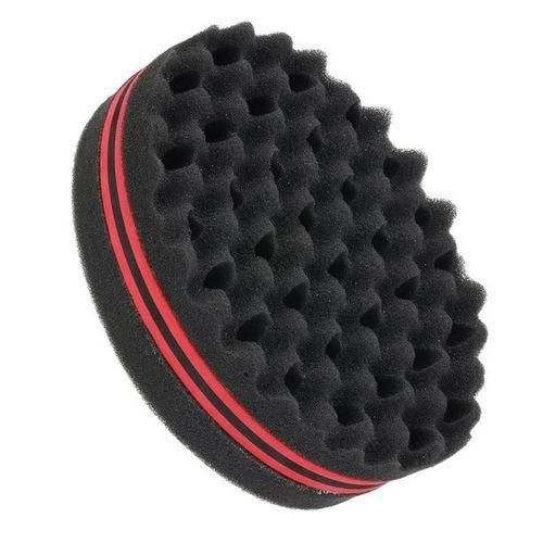 Fashion Hair Twist Sponge Brush Two Sides Dread Dreading Wave Twisting Foam Afro Barber Curl Sponge For Women And Men Boy Girl Small And Big Holes
