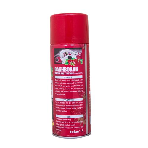 Joker Dashboard,Leather And Tyre Wax Polish Strawberry