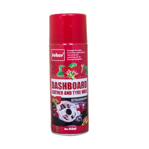 Joker Dashboard,Leather And Tyre Wax Polish Strawberry