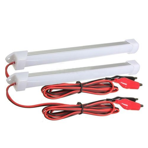 2x 12V Car LED SMD Interior Light Bar Strip Lamp Van Boat White