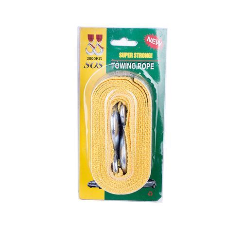 4 Meter Load 5 Ton Car Trailer Towing Rope Strap Tow Cable With Hooks Emergency Vehicle Tool