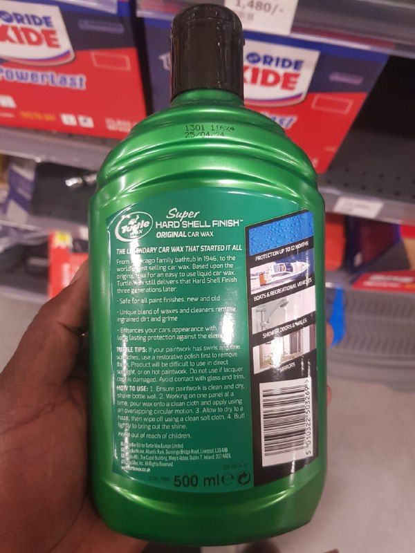 Turtle Wax Super Hard Shell Finish Original Car Wax