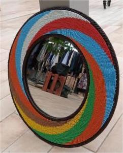 Beaded Mirror