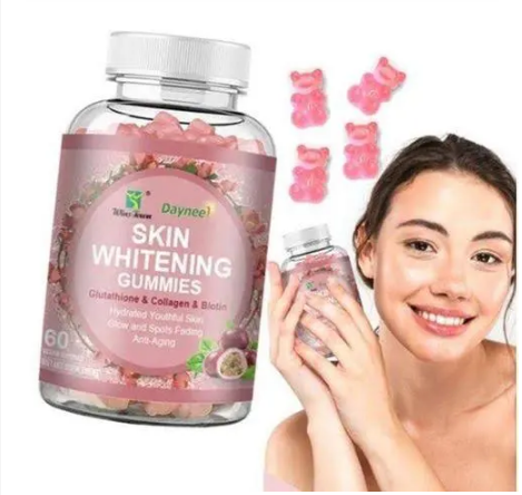 WinsTown Daynee Whitening Gummies Fudge L-Glutathione & Collagen Gummies Beauty Vitamin Anti-aging whitening gummies for Skin Supplement Youthing Glowing Skin Supplement