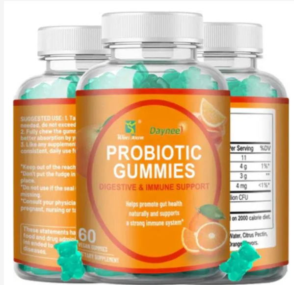 Daynee Probiotic Gummies Support for Digestive Health, Gut Balance, and Immune Function. tasty and convenient way to maintain a healthy digestive system and improve overall well-being. Formulated wi