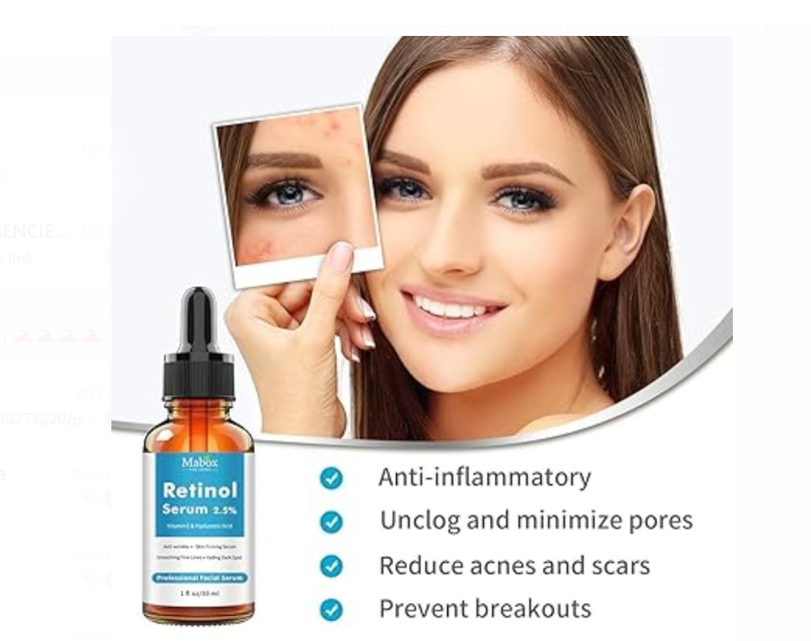 Mabox Retinol Serum Anti-aging Mabox Retinol Serum Remove Dark Spots