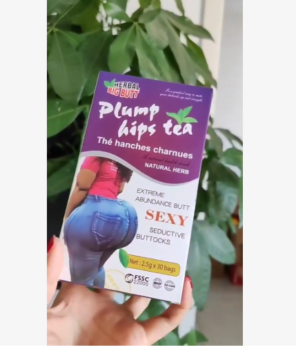 Plump Hips Tea, Hip and Butt Enlargement Tea, Mention Buttocks Herbal Supplements, Enhancement Firming and Seductive, 30 Tea Bags
