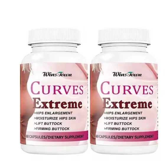 Winstown Curves Extreme Buttock and Hip Enhancement Butt Booster Lift Hip Butt Enlargement Pills Enhancement 60 Capsules for Buttocks Lifting
