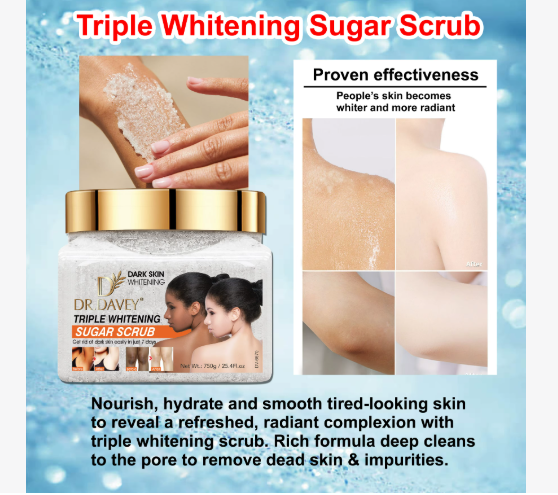 Dr. Davey Triple Whitening Sugar Body Scrub