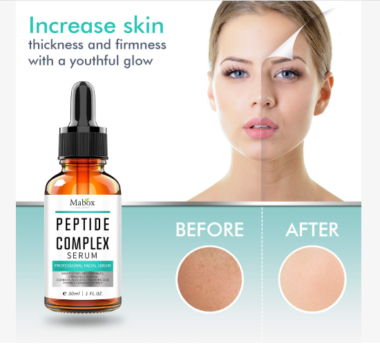 Mabox Peptide Complex Serum 30ml Reduce Fine Lines And Wrinkles, Aging Care, Firm Skin, Fragrance Free, Korean Skincare