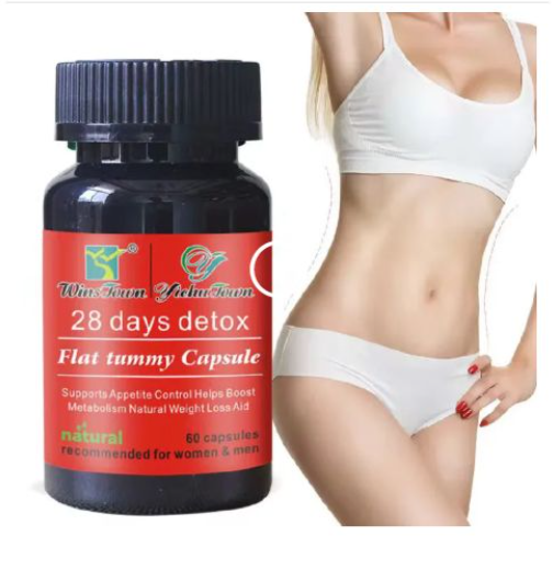 28 Days Detox and Flat Tummy Capsule | Dietary Supplement for Detoxification, Appetite Control, Metabolism, and Flat Tummy