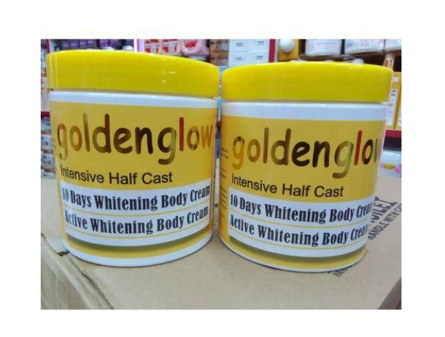 Goldenglow Intensive Half Cast 10days Whitening Body Cream 500ml Carrot Oil, Alpha Arbutin,Glutathione,Tumeric Moisturizing Cream Antioxidant Turmeric Golden Glow Vitamin C Cream 500ml