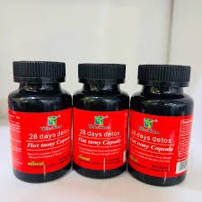 28 DAY Detox Flat Tummy Capsule Herbal Capsule for Body Detoxing, Burning Belly CAPSULES with Organic Green tea Detox and Weight Loss Women Multivitamins Capsules