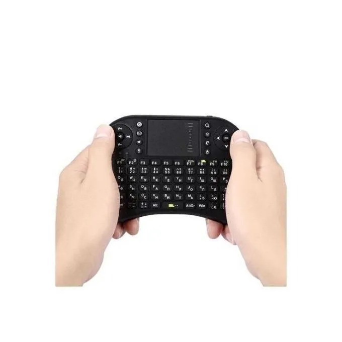 Wireless Mini Keyboard With Mouse Touchpad And Back-light For Android Box/ Smart TV/ Laptop - Black