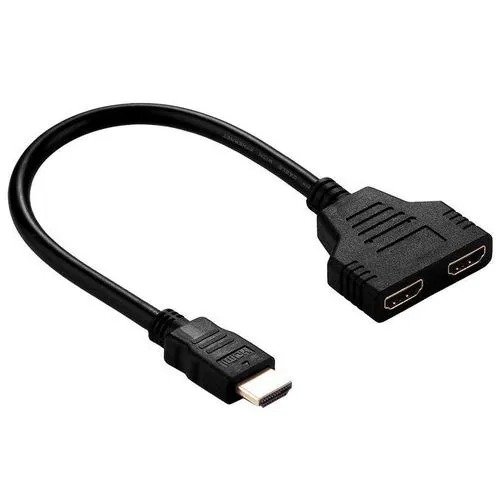HDMI Splitter Cable 1 Male To Dual HDMI 2 Female Y Splitter Wide Compatibility stable performance 100% Tested