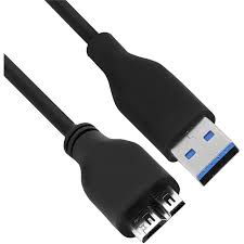 USB 3.0 Cable A To Micro B High Speed Upto 4.8Gbps Data Transfer Cable For Portable External Hard Drive