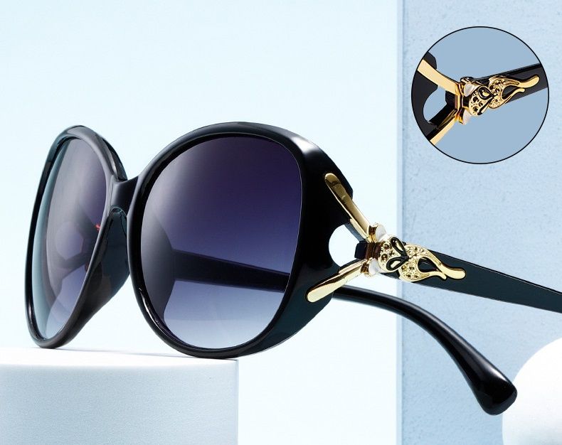 New style women's summer beach sunglasses fox head large frame anti-ultraviolet sunglasses