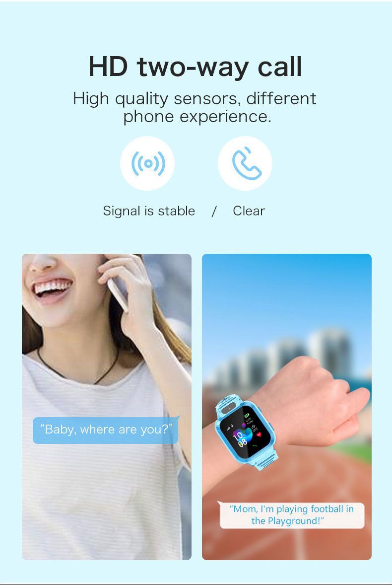 New smart watch children's waterproof phone watch photo smart reminder