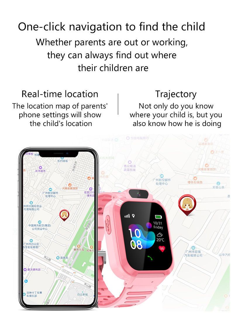 New smart watch children's waterproof phone watch photo smart reminder