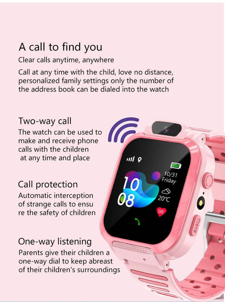 New smart watch children's waterproof phone watch photo smart reminder