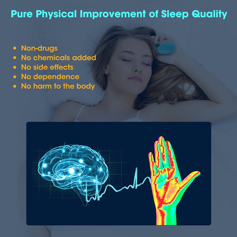 Microcurrent intelligent sleep instrument handheld decompression sleep aid instrument low frequency pulse instrument anxiety aid sleep artifact