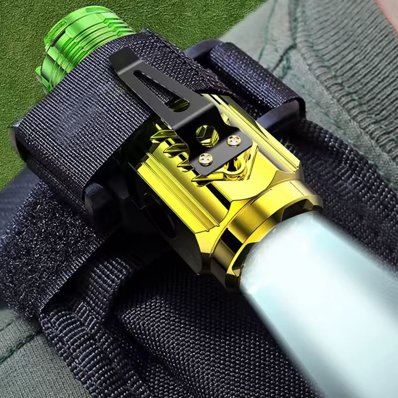 Strong Light Three-eye Rechargeable Flashlights Portable Long-lasting LED Light Multi-speed Adjustment Strong Light Long Shot Outdoor Lighting Torches Camping Light Emergency Work Light