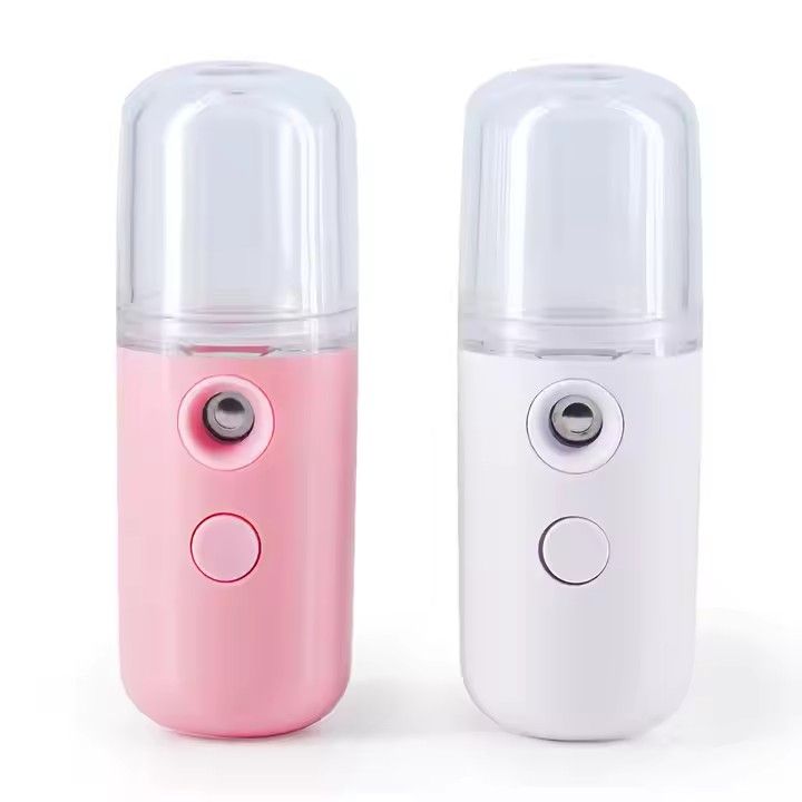 Rechargeable Hydrating Spray Humidifier Alcohol Disinfection Spray USB Rechargeable Cold Spray Mini Pocket Portable Nano Facial Spray Facial Steamer Facial Skin Care Tools
