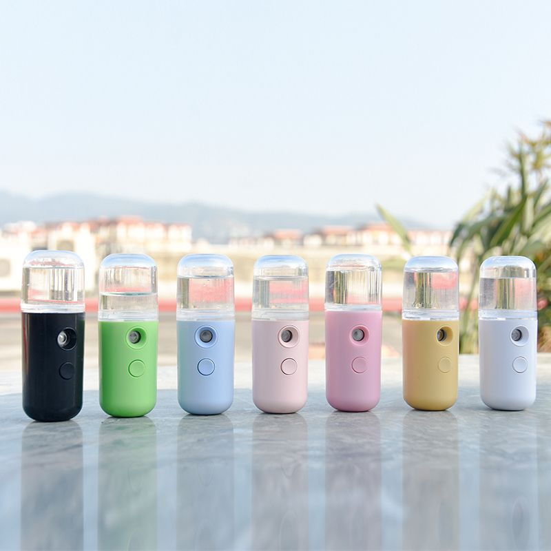 Rechargeable Hydrating Spray Humidifier Alcohol Disinfection Spray USB Rechargeable Cold Spray Mini Pocket Portable Nano Facial Spray Facial Steamer Facial Skin Care Tools
