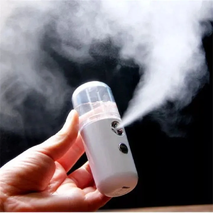 Rechargeable Hydrating Spray Humidifier Alcohol Disinfection Spray USB Rechargeable Cold Spray Mini Pocket Portable Nano Facial Spray Facial Steamer Facial Skin Care Tools