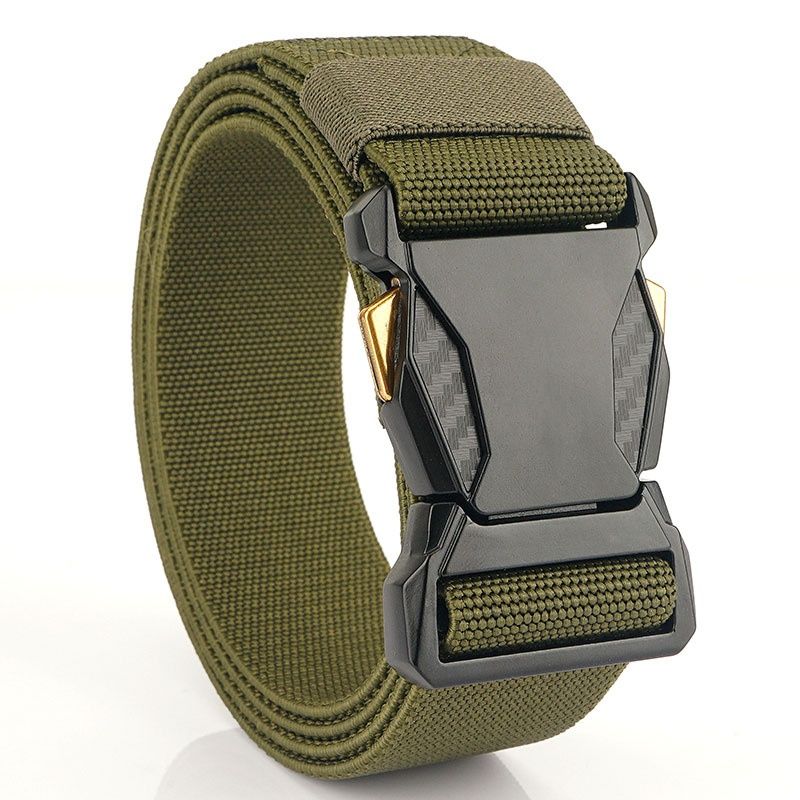 Men Tactical Belts Quick Release Outdoor Training Belt High Quality Casual Sports Men Belt Breathable and Comfortable Nylon Canvas Pants Belt Classic High Elastic Soldier Belt