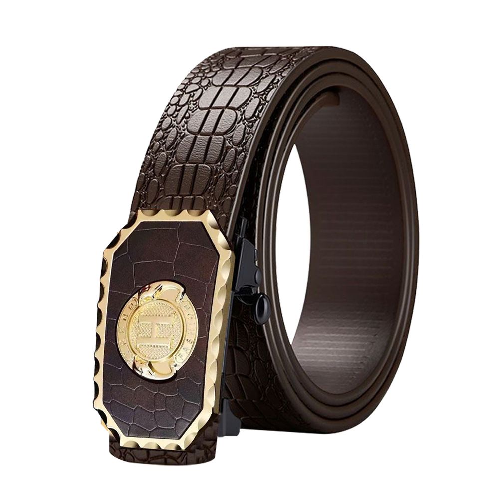 New Men's Belt High Quality Sports Car Leopard Belt Men's Belt Business Automatic Buckle Fashion Trend Casual Belt