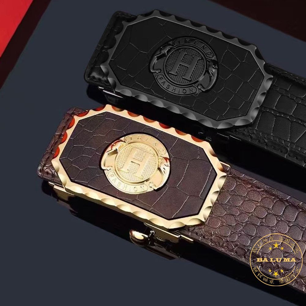 New Men's Belt High Quality Sports Car Leopard Belt Men's Belt Business Automatic Buckle Fashion Trend Casual Belt