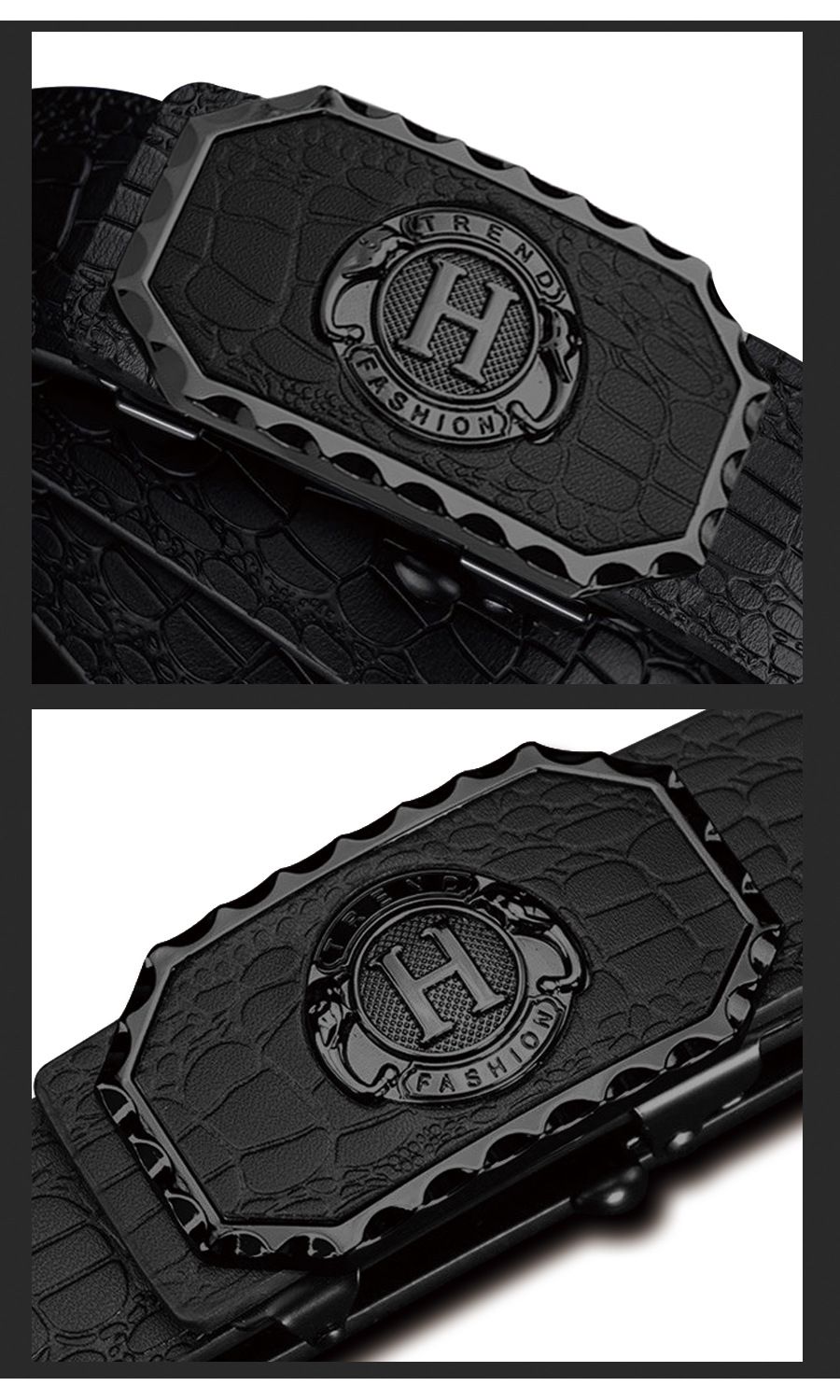 New Men's Belt High Quality Sports Car Leopard Belt Men's Belt Business Automatic Buckle Fashion Trend Casual Belt
