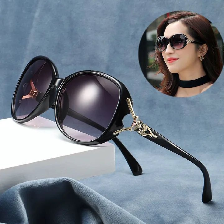 New style women's summer beach sunglasses fox head large frame anti-ultraviolet sunglasses