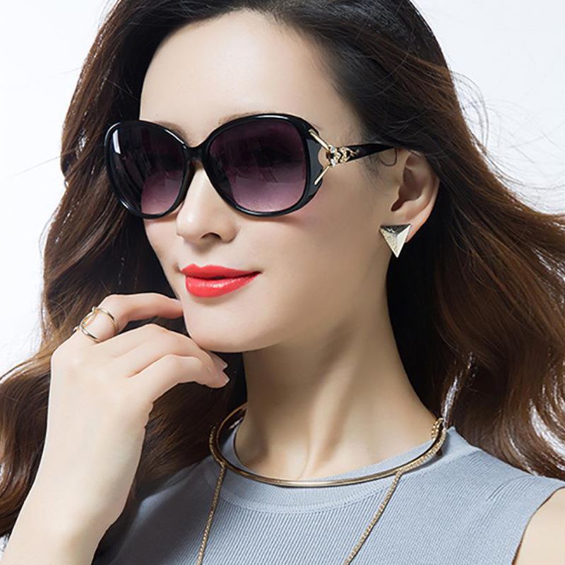 New style women's summer beach sunglasses fox head large frame anti-ultraviolet sunglasses