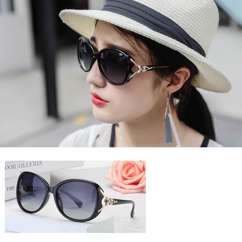 New style women's summer beach sunglasses fox head large frame anti-ultraviolet sunglasses