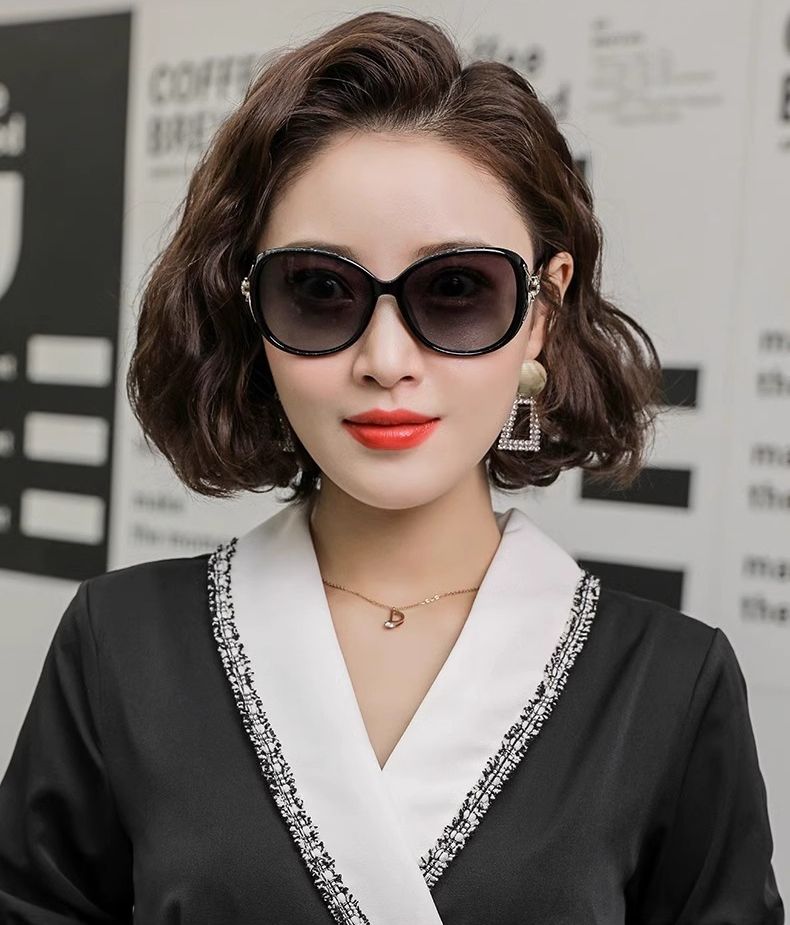 New style women's summer beach sunglasses fox head large frame anti-ultraviolet sunglasses