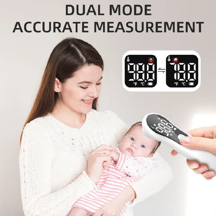 Forehead temperature gun household baby adult thermometer handheld forehead temperature gun non-contact home medical grade forehead temperature gun forehead temperature gun
