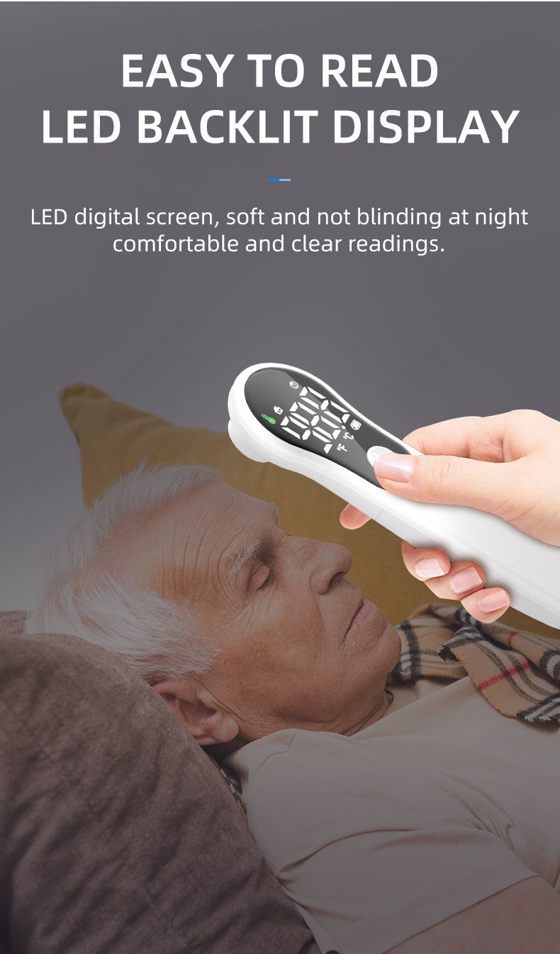 Forehead temperature gun household baby adult thermometer handheld forehead temperature gun non-contact home medical grade forehead temperature gun forehead temperature gun