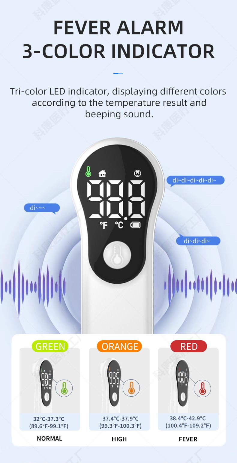 Forehead temperature gun household baby adult thermometer handheld forehead temperature gun non-contact home medical grade forehead temperature gun forehead temperature gun