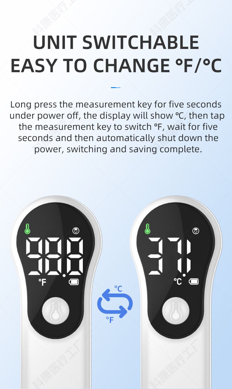 Forehead temperature gun household baby adult thermometer handheld forehead temperature gun non-contact home medical grade forehead temperature gun forehead temperature gun