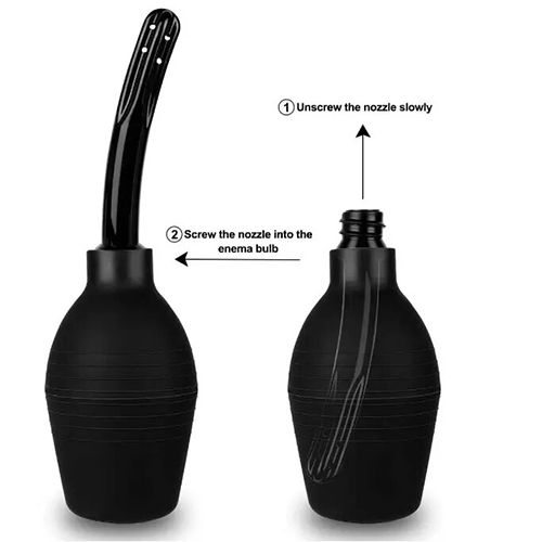 Enema Douche Clean 310ml Large Capacity Healthy Wash Flusher System for Men Women Made of Comfortable Silicone Anal Shower Reusable Vaginal And Anal Cleaner Home Tests Care